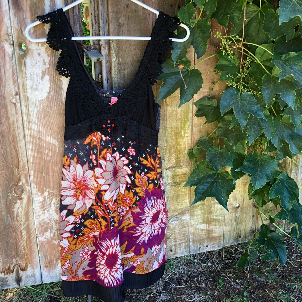 Free People wool floral dress